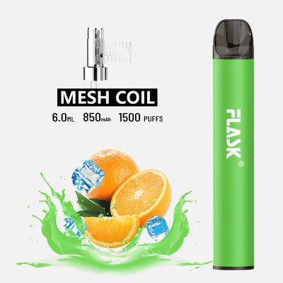 Bobina eliminabile della maglia della penna 1500puffs di Vape del flusso d'aria liscio di F900 P6