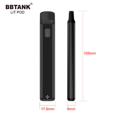 dispositivo eliminabile di 1gram THC Vape, bastone eliminabile ricaricabile di CBD Vape