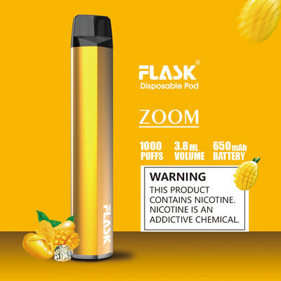 Penna eliminabile esile del vaporizzatore del baccello della batteria 1000puffs approvata dalla FDA