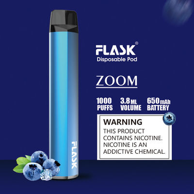 Penna eliminabile esile del vaporizzatore del baccello della batteria 1000puffs approvata dalla FDA
