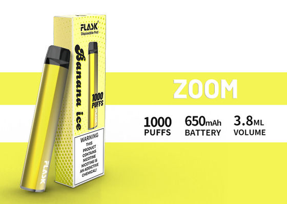Succo abbondante 1000puffs del rifornimento 650mah 3.8ml di assicurazione di qualità di Disposol Vapepen dello ZOOM
