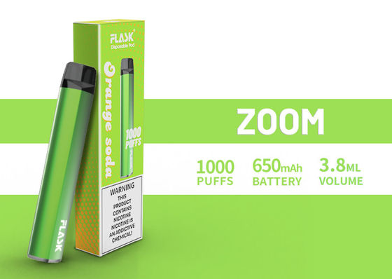 Vapenation 1000puffs 650 Mah Cotton Organic di DisposableVapepen dello ZOOM