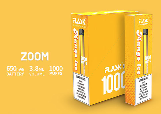 La prestazione stabile Vapepen Germania dei dispositivi di disposizione dello ZOOM ha fatto il boccaglio 650mah 3.8ml 1000puffs del PC