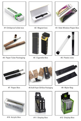 OEM CMYK su ordinazione Vape Pen Packaging Box Child Resistant EVA Foam Inside