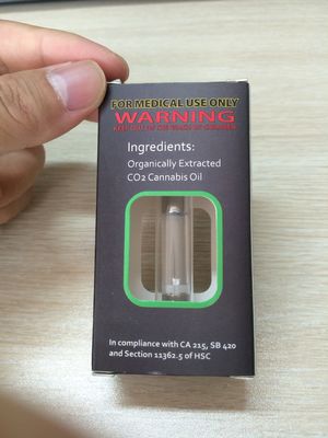Cartone pieghevole del contenitore di pacchetto di Vape dell'olio della cartuccia di delta 8 THC