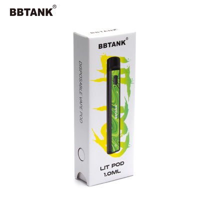 Rivestimento UV della scatola fatta a mano di Art Paper Vape Pen Packaging eliminabile