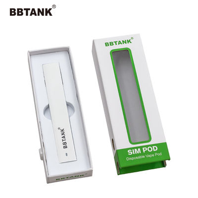 Art Paper Vape Pen Device laminato ricoprente UV inscatola eliminabile