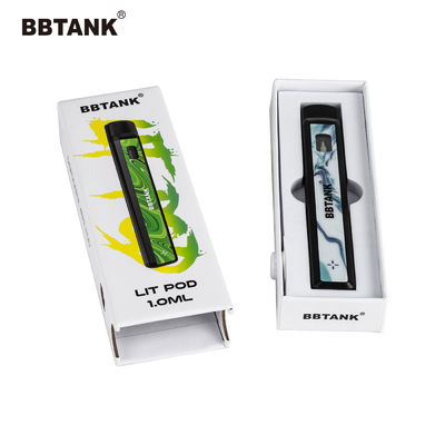 Scatola di Art Paper Vape Pen Packaging di delta 9, contenitore di carta opaca da disegno di THC