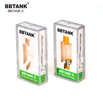 Cartuccia di vetro piena originale all'ingrosso 0.5ml 1,0 della fabbrica di BBTANK 2,0 grammi, 510 filo, olio di viscosità della vasta gamma di misura