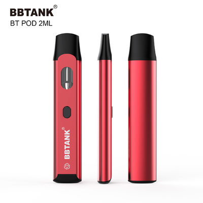 baccello eliminabile del vape del bottone 2ml preriscaldare la cartuccia ceramica della bobina per il thc di delta 8