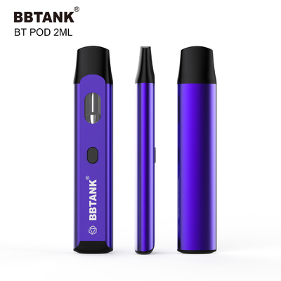 baccello eliminabile del vape del bottone 2ml preriscaldare la cartuccia ceramica della bobina per il thc di delta 8
