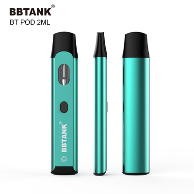 Il bottone eliminabile su ordinazione del dispositivo 2ml di THC Vape preriscalda la bobina ceramica di funzione nessun'ostruzione