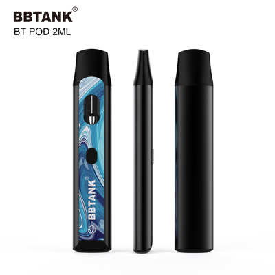 Il bottone eliminabile su ordinazione del dispositivo 2ml di THC Vape preriscalda la bobina ceramica di funzione nessun'ostruzione