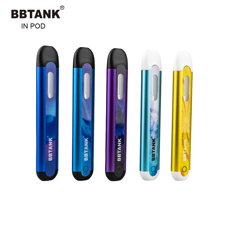 BBTANK dispositivo eliminabile del baccello del vape del lil della penna spessa dell'olio da 2 ml ricaricabile nella penna su ordinazione CBD di Vape del baccello dell'olio di delta 8 di logo del BACCELLO